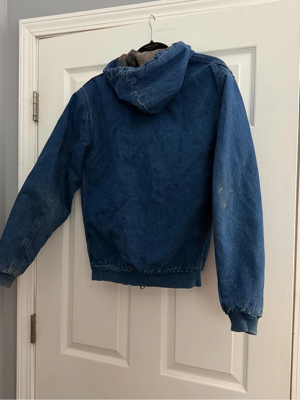 Vintage Carhartt Denim Hooded Blanket Lined Jacket Y07 DST Y Size XL ASAP Rocky